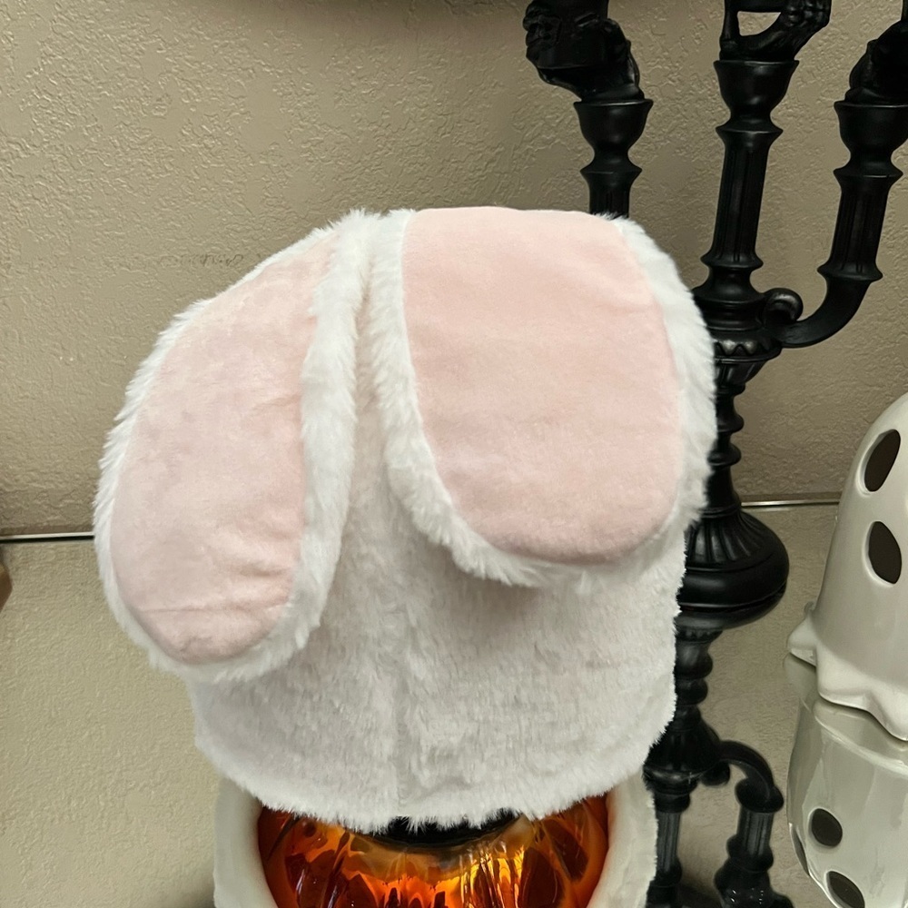 Adorable Pink and White Bunny Ear Hat for Kids